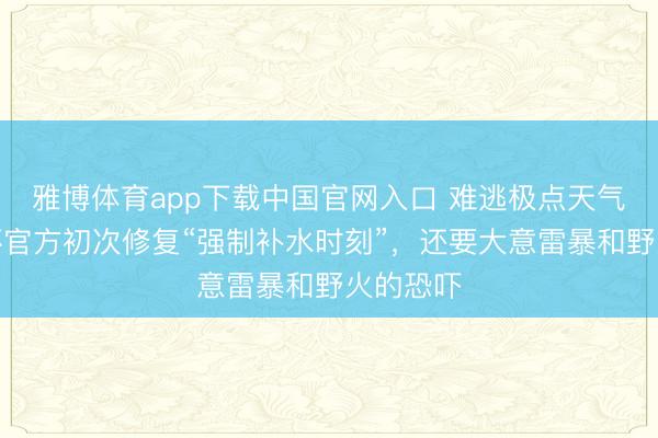 雅博体育app下载中国官网入口 难逃极点天气，全国杯官方初次修复“强制补水时刻”，还要大意雷暴和野火的恐吓